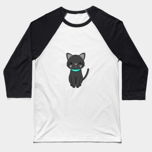 Cute Cat Cartoon Baseball T-Shirt